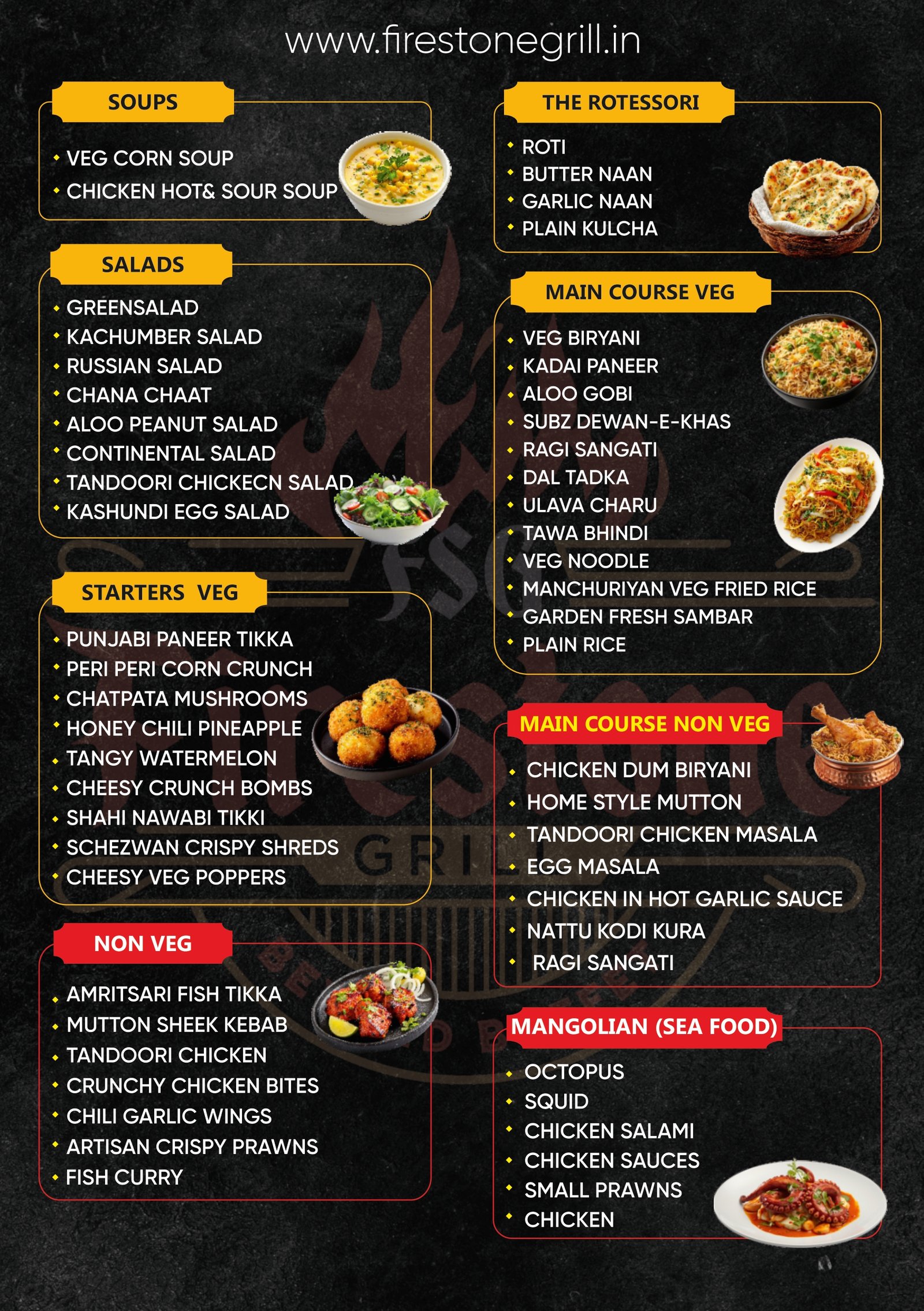 Food Menu Front